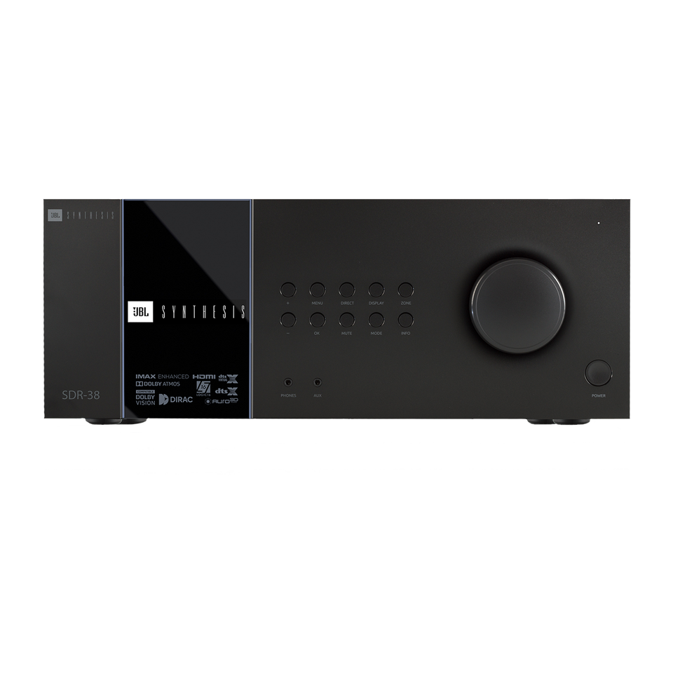 SDR-38 - Black - 16-channel Class G Immersive Surround Sound AV Receiver - Hero