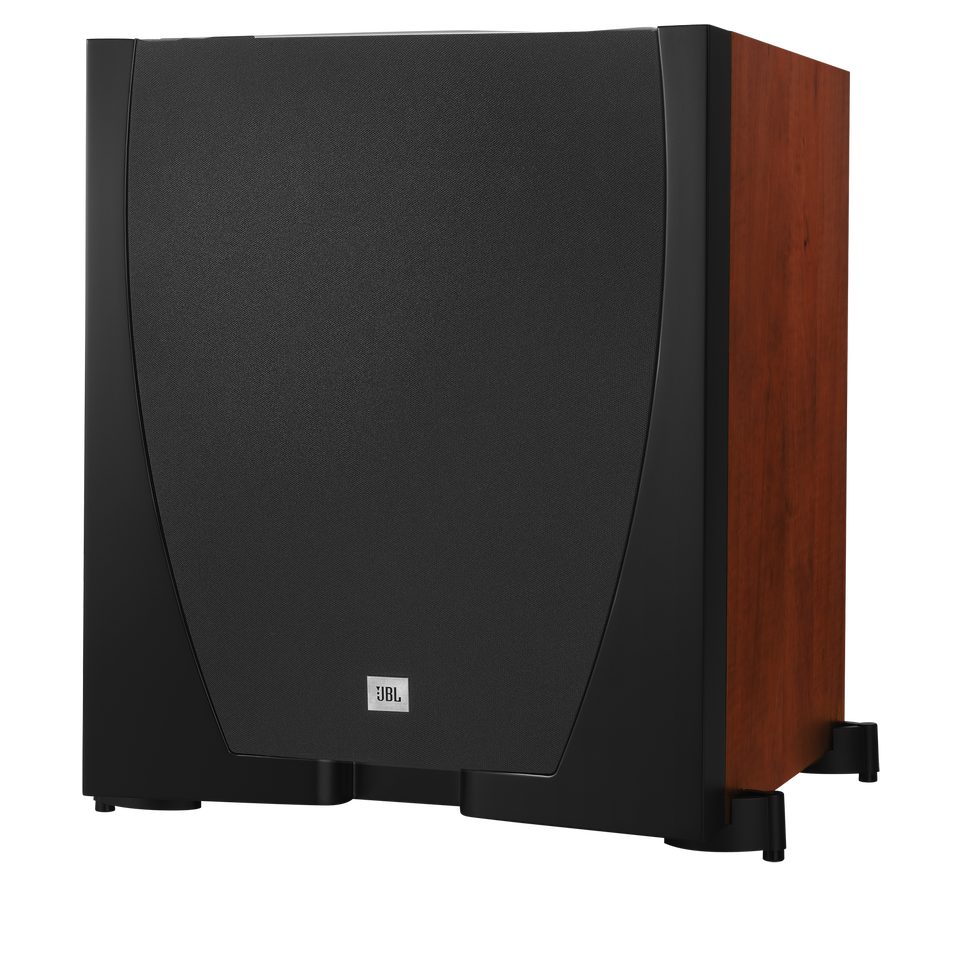 SUB 550P - Cherry - Powerful 10 inch Subwoofer with Built-in 300-watt Amplifier - Hero