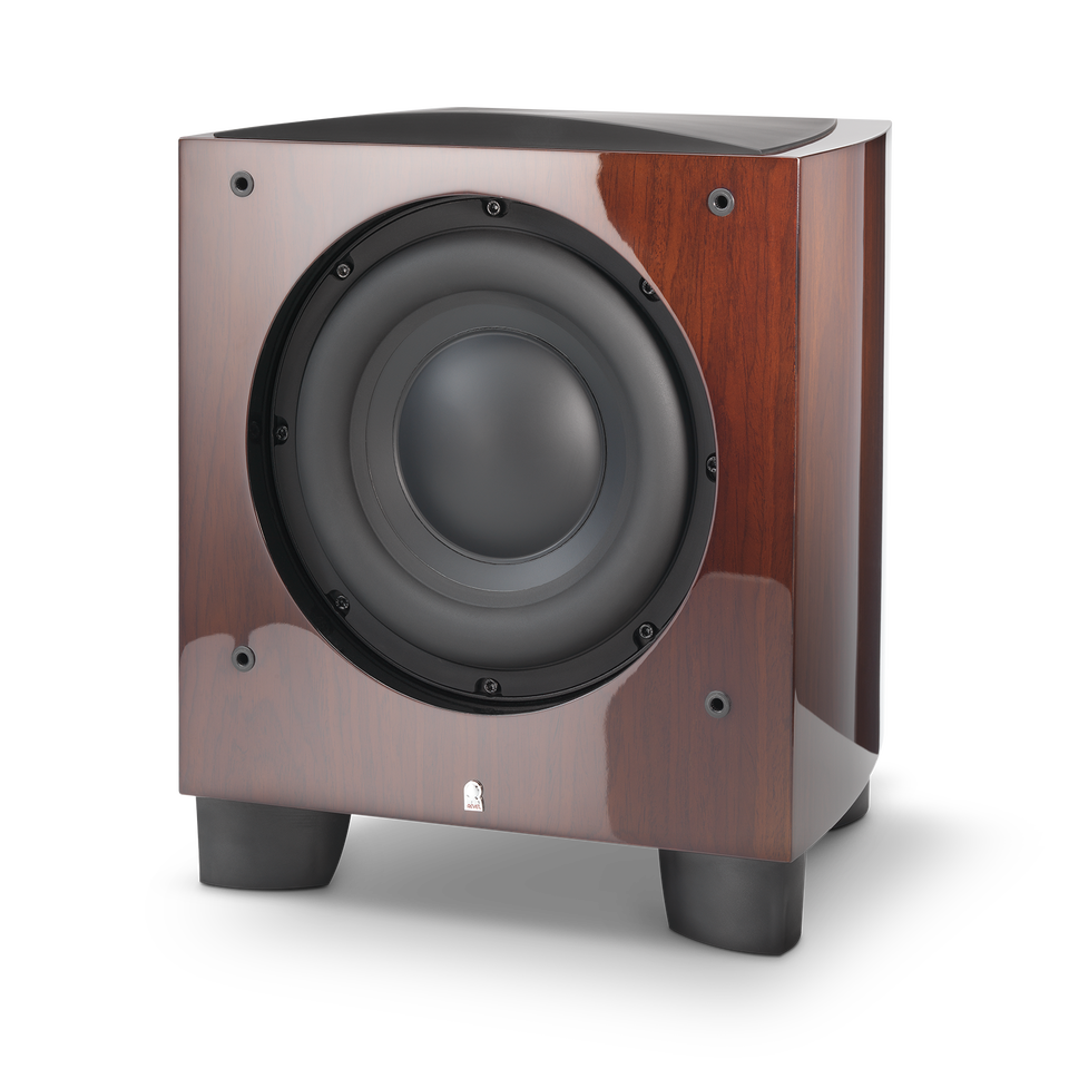 B110 - Walnut - 10" Powered Subwoofer - Hero