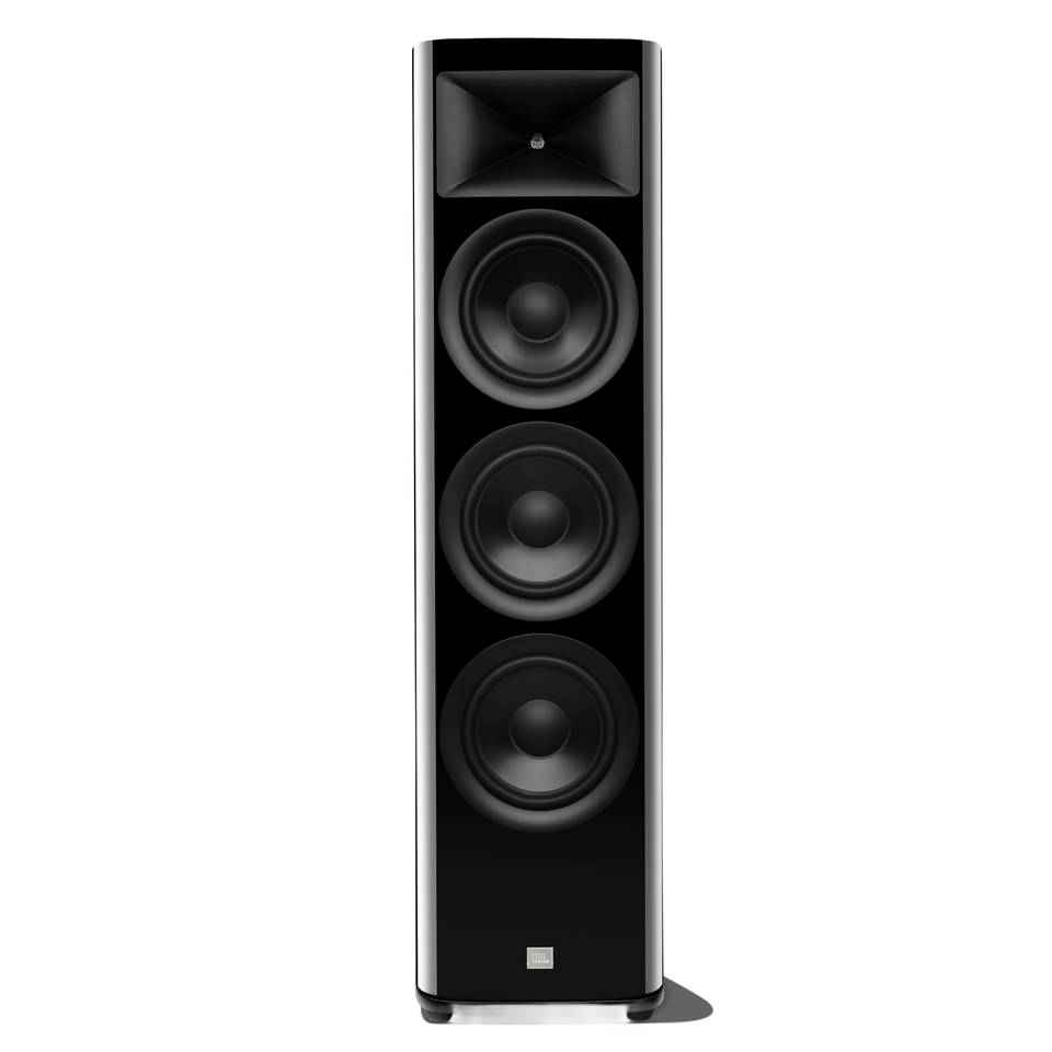 HDI-3800 - Black Gloss - 2 ½-way Triple 8-inch (200mm) Floorstanding Loudspeaker - Hero