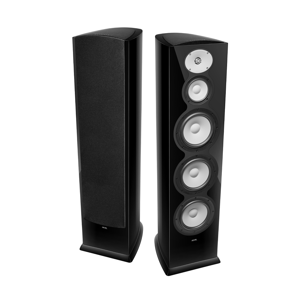 F328Be - Black Gloss - 3-Way Triple 8" Floorstanding Loudspeaker - Hero