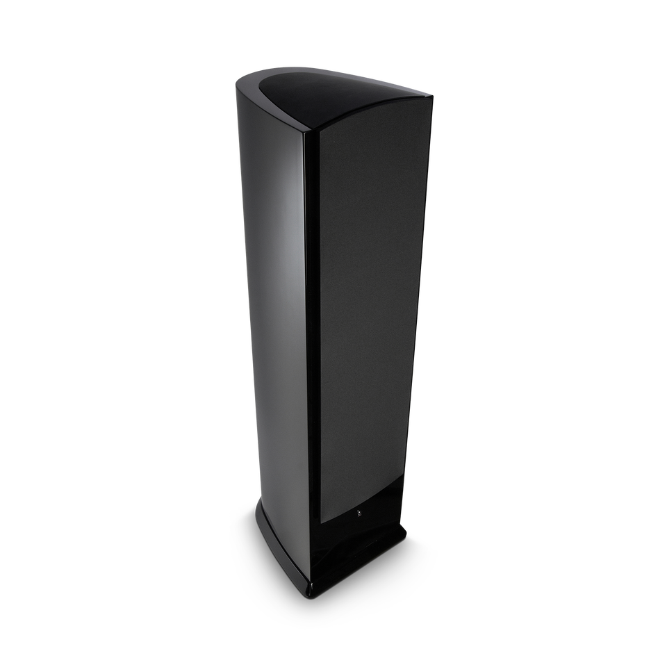 F208 - Black - 3-Way Floorstanding Tower Loudspeaker - Hero