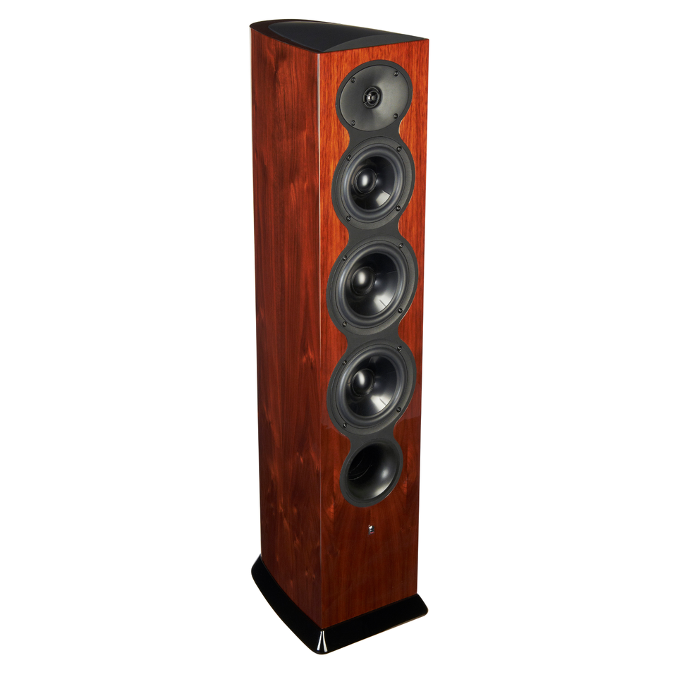 F206 - Walnut - 3-Way Floorstanding Tower Loudspeaker - Hero